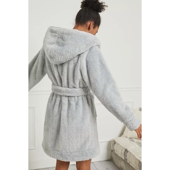 Anthropologie Eri & Ali Prudence Hooded Sherpa Robe, Size XS - Picture 2 of 13